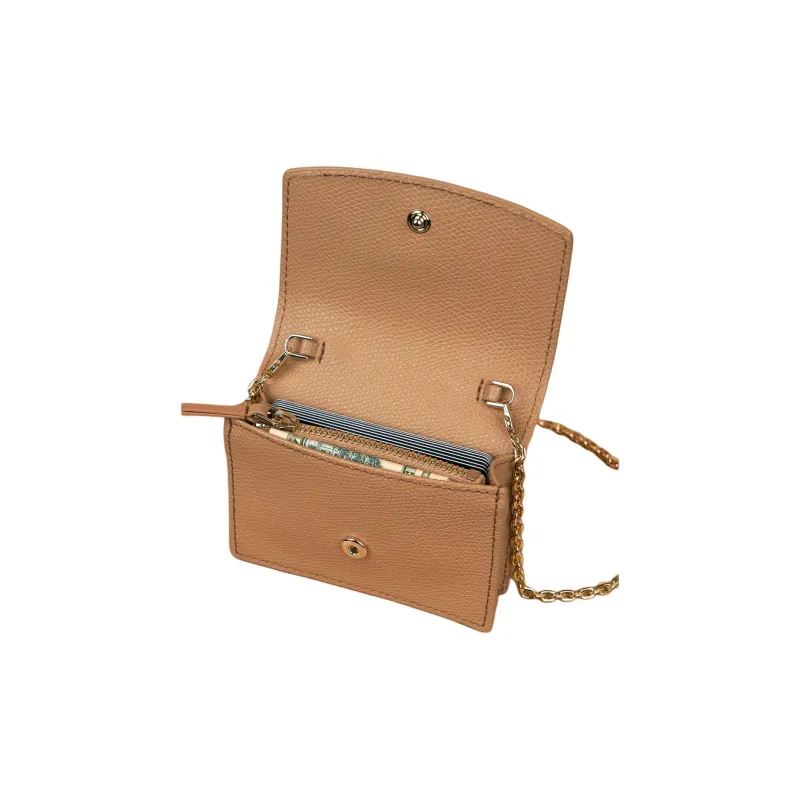 CAFUNE Leather Card Holder Women's Camel-3