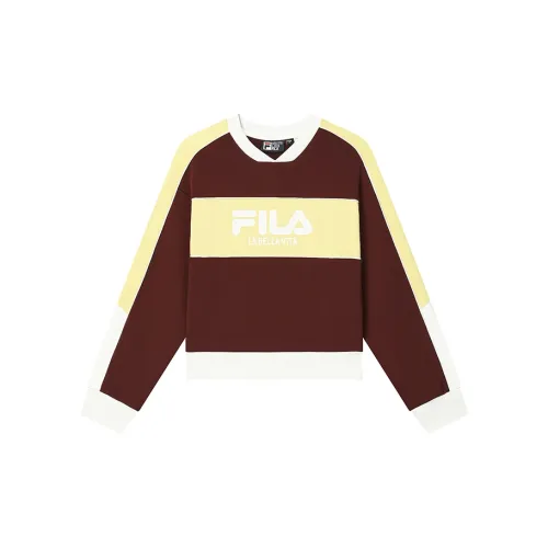 FILA Sweatshirts Women's Brewed Burgundy