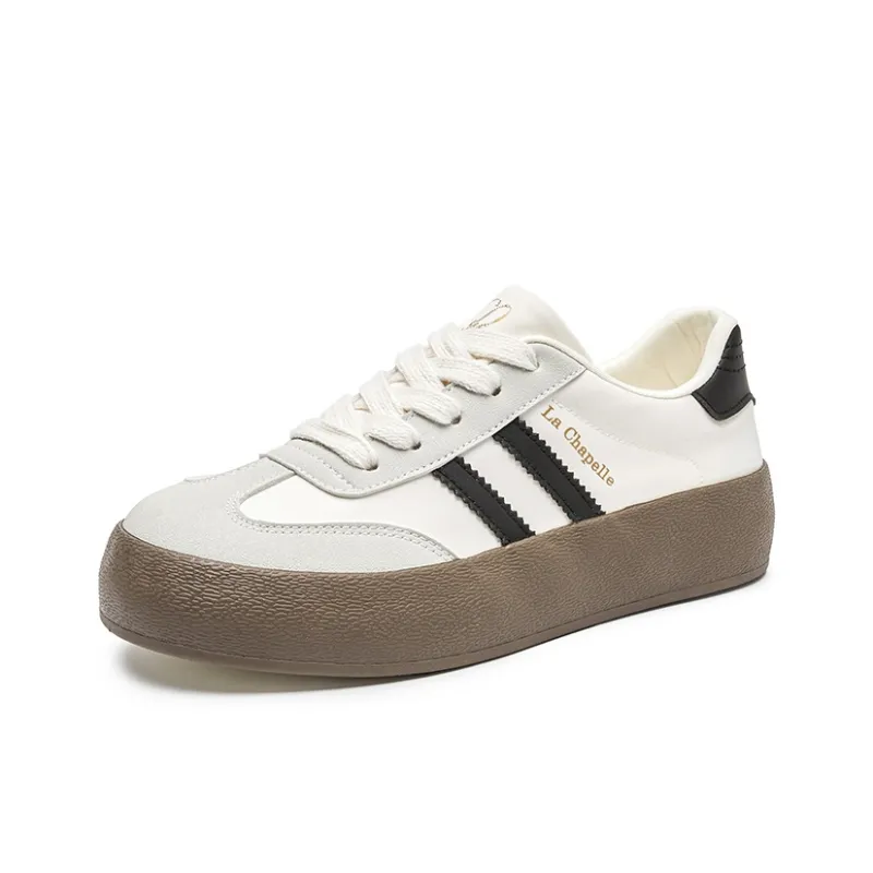 La Chapelle Abrasion Resistant Height Increasing Low Top Skateboard Shoes Women's-1