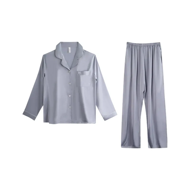 MIIOW Pajama Set Women's Silver Gray-0
