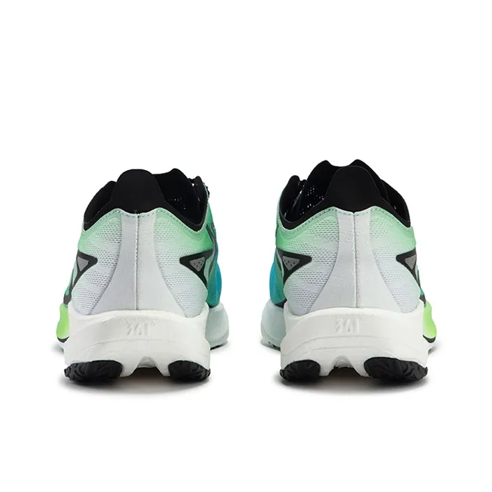 361° Speed Team Cushioning Anti-Slip Wear-Resistant Breathability Low-Top Training Running Shoes Men's Blue Green-3