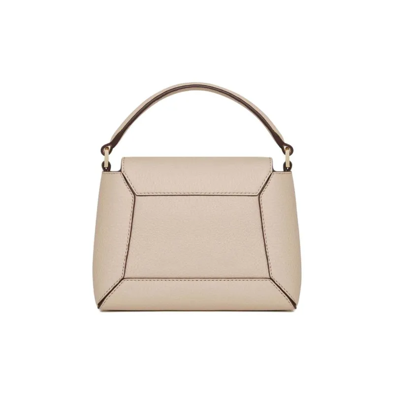 Strathberry Grained Calfskin Shoulder Bag Crossbody Bag Handbag Nano Women's Oatmeal Beige-2