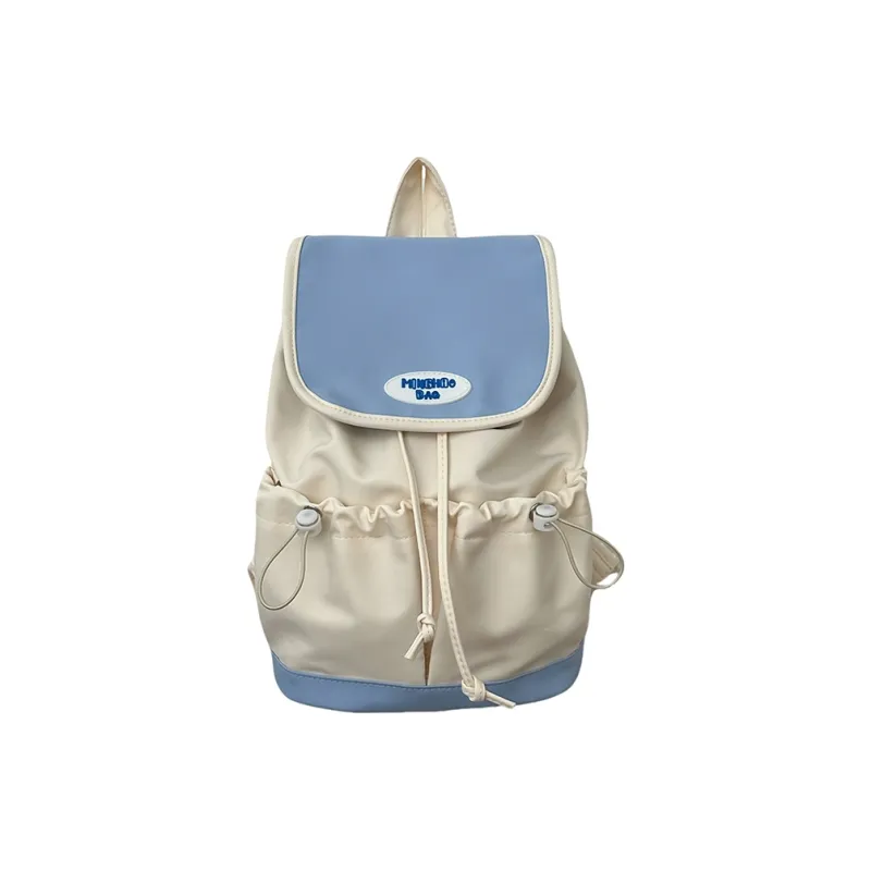OURFUN Nylon Backpack Regular Women's Green/Blue/Pink-4