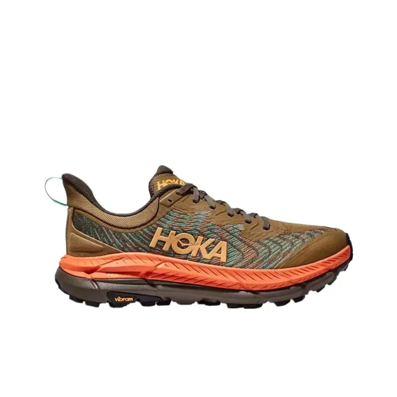 HOKA ONE ONE Mafate Speed 4 Slip Resistant Low Top Training Running Shoes Men's Pumpkin-1