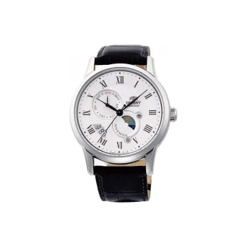 ORIENT Classic Collection Automatic Mechanical Movement Leather Watch Bands Watch 42.5mm Men's Watches White Dial