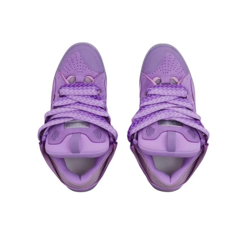 Lanvin Curb Low Top Skateboard Shoes Men's Light Purple-4