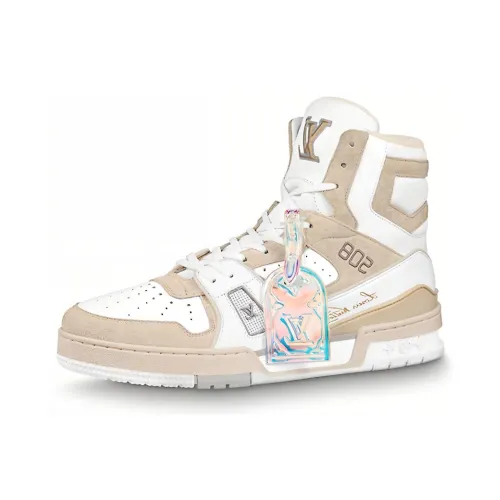 LOUIS VUITTON Trainer Sneaker White Iridescent