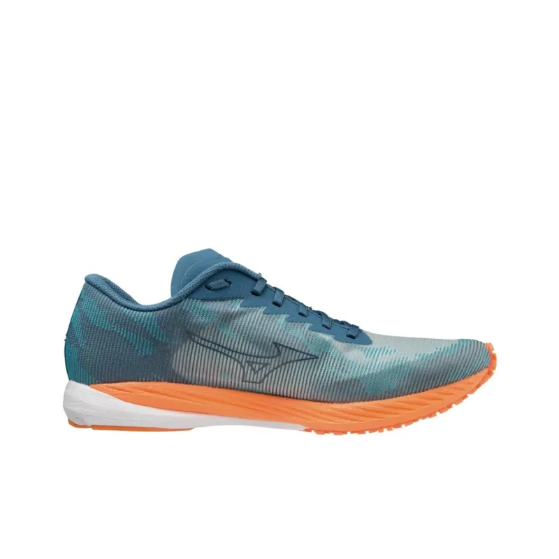 Mizuno Wave Duel 3 Anti-Slip Wear-Resistant Low-Top Running Shoes Men's Blue Orange-1