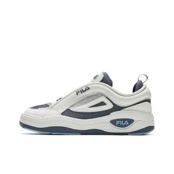 FILA MIX 2 Quick Dry And Wear Resistant Low Top Skateboard Shoes Men's White Blue