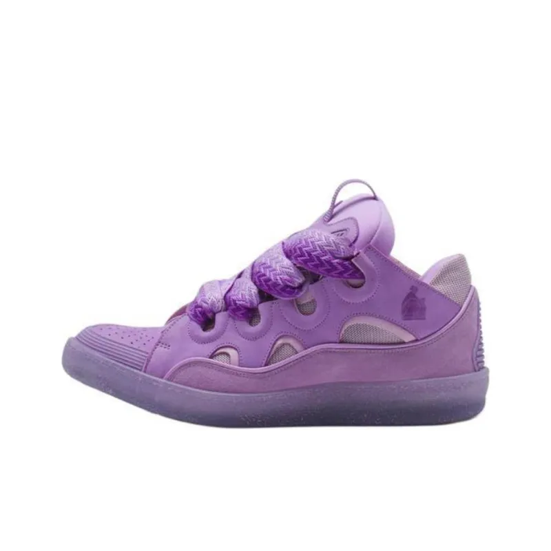 Lanvin Curb Low Top Skateboard Shoes Men's Light Purple-0