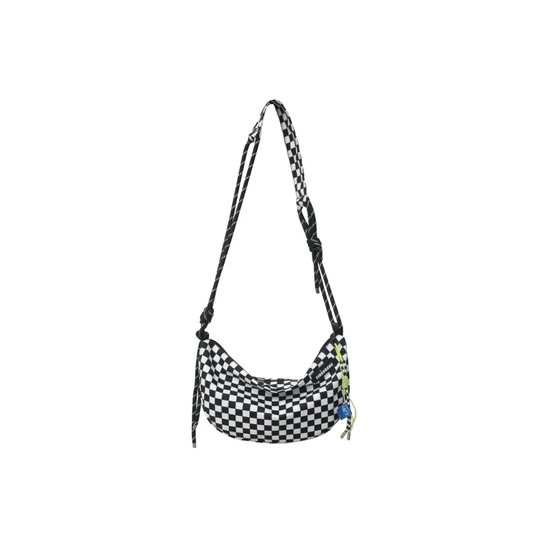 OURFUN Nylon Sling Bag Regular Unisex White/Black/Green/Checkerboard-4