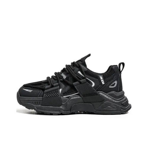 JKEM Anti-Slip Wear-Resistant Low-Top Chunky Sneakers Men's