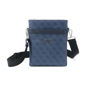 GUESS Polyurethane Crossbody Bag Medium Size Men's Blue