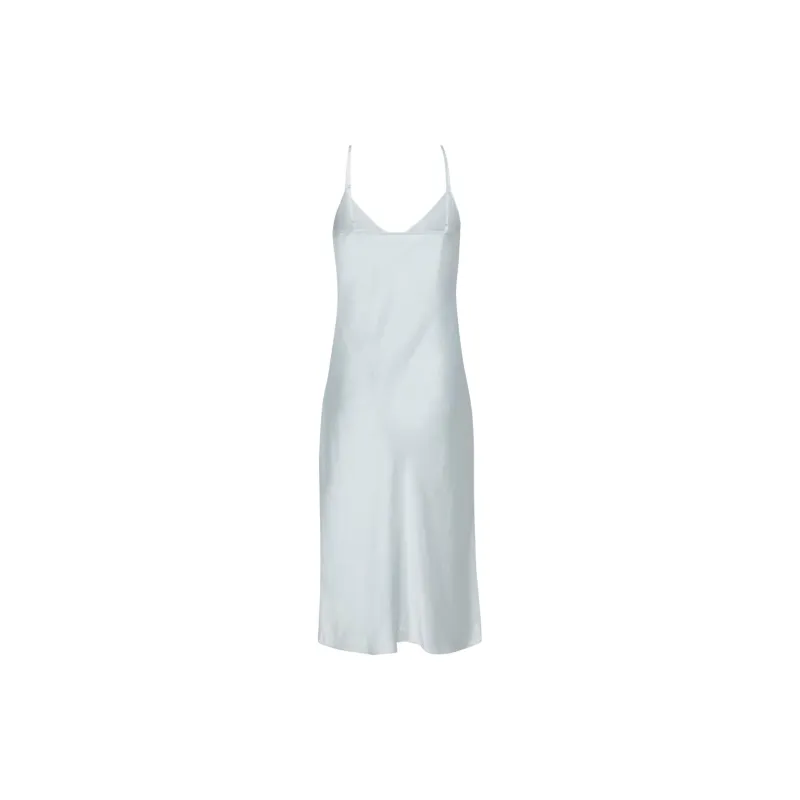ARITZIA Wilfred Only Slip Satin Midi Dress Slip Dresses Women's Sterling Blue/Pure Blue-1