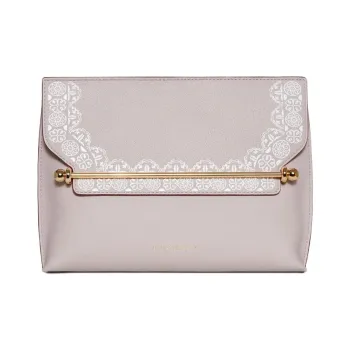 Strathberry Smooth Calf Leather Shoulder Bag Crossbody Bag Women's Light Purple