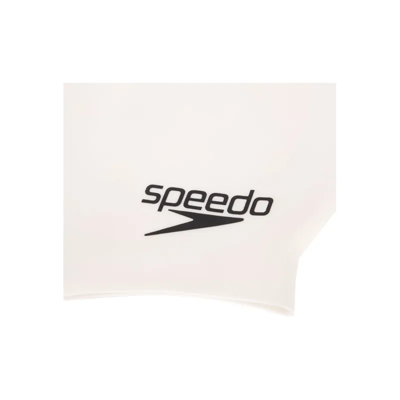 Speedo Swimming Caps Silicone Unisex White-3