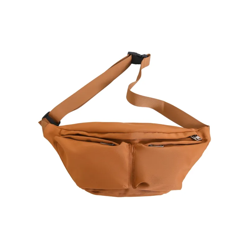 OURFUN Nylon Sling Bag Regular Unisex Gray/Black/White/Orange-9