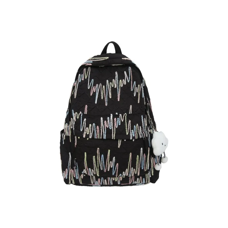 Elsvet Nylon Backpack Regular Women's Multicolor-3