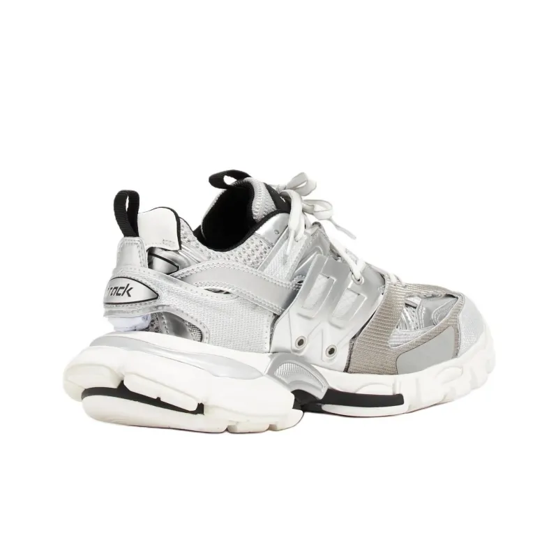 Balenciaga Track Low Top Chunky Sneakers Women's Silver-4