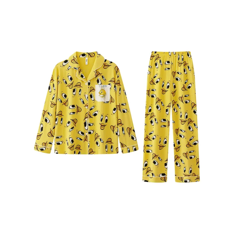 Gongdie x Disney Pajama Set Women's Yellow-0