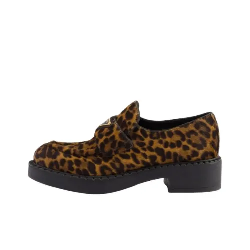 PRADA Honey Loafers 5cm Women's Brown