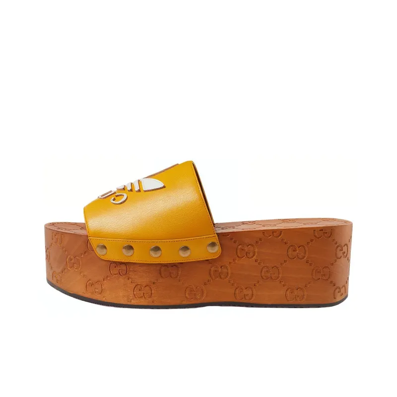 GUCCI Adidas X GUCCI Women's Gg Clog 'Yellow' Women's-0