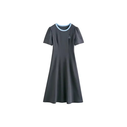 Initial language Short-Sleeved Dresses Women's