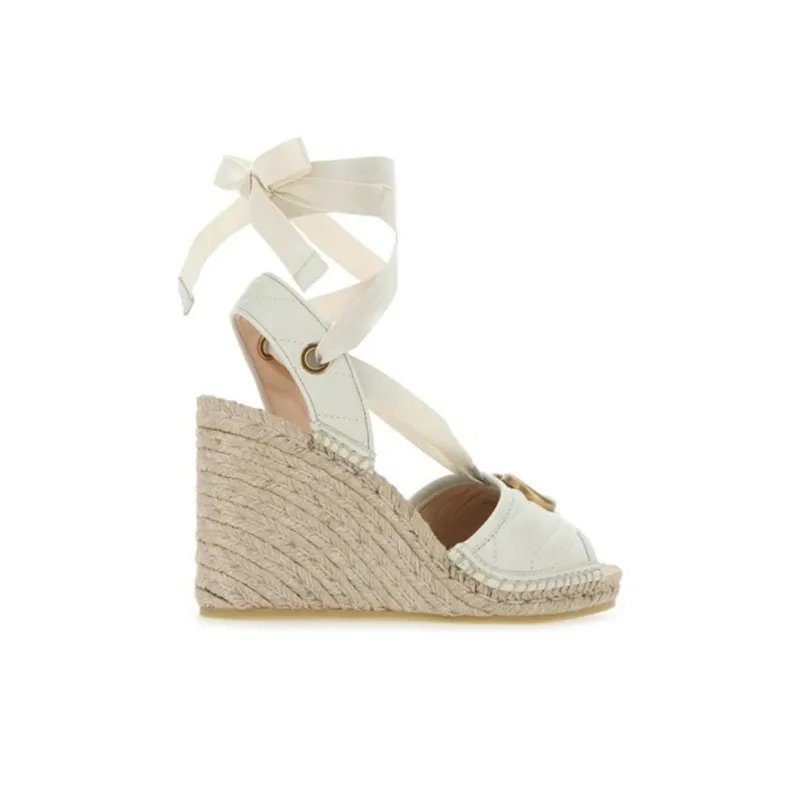 GUCCI GG Marmont Stylish Sandal Women's White-2