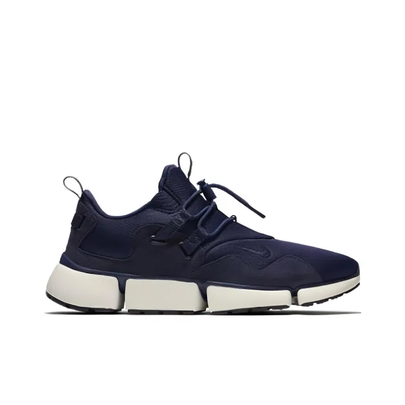 Nike Pocket Durable Breathable Low Top Running Shoes Men's Blue White-1