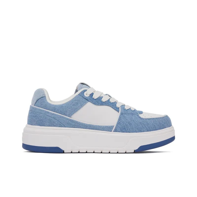 MLB Chunky Liner Wear Resistant Low Top Skateboard Shoes Unisex Blue White-1