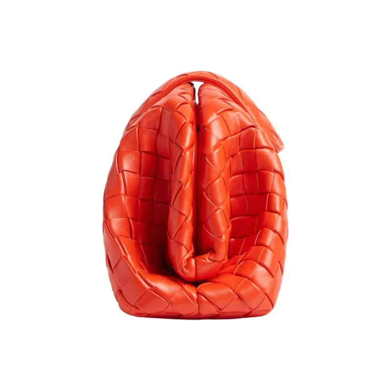 Bottega Veneta Calfskin Portable One Shoulder Clutch Regular Women's Orange-2