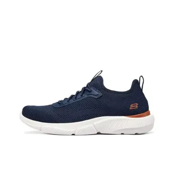 Skechers SKECHERS MENS USA Anti Slip Wear Resistant Low Top Casual Running Shoes Men's Marine Blue