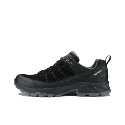 TOREAD Anti Slip Wear Resistant Low Top Hiking Shoes Men's Black