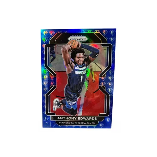 PANINI Minnesota Timberwolves Edwards Huazi Blue Diamond Fold Refringence Big Slam Dunk Sports Cards 1 Pc