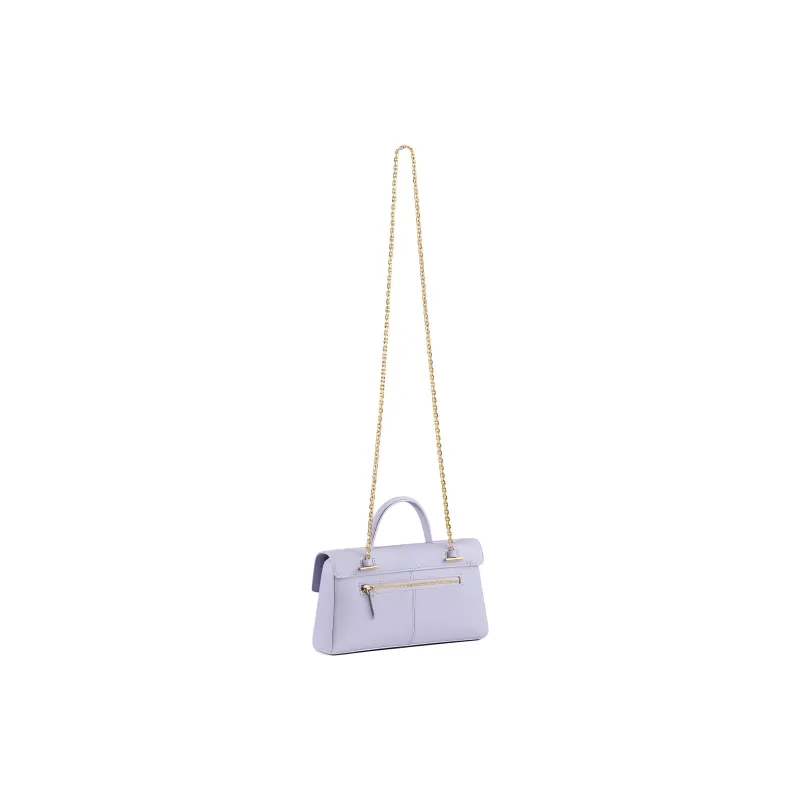 CAFUNE Cow Leather Handbag Shoulder Bag Crossbody Bag Women's Lilac-3
