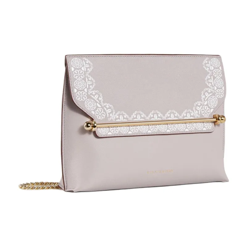 Strathberry Smooth Calf Leather Shoulder Bag Crossbody Bag Women's Light Purple-1