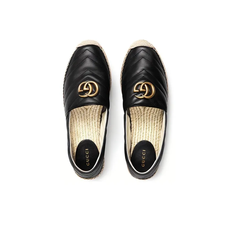 GUCCI Leather Espadrille With Double G-3