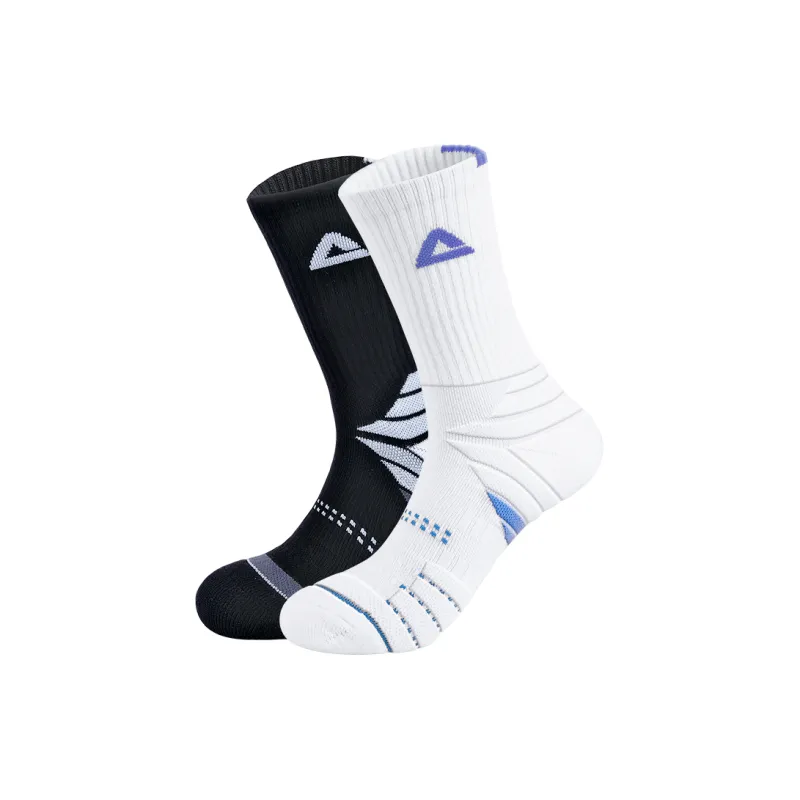 PEAK Basketball Socks Unisex 2 Pack-21
