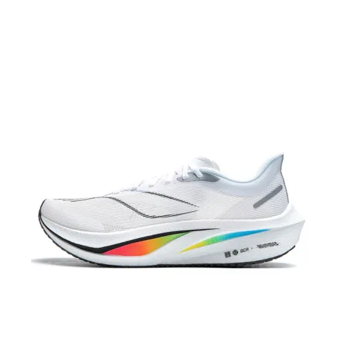 LINING Feidian 4 Challenger Running Shoes Men Low-Top Standard White