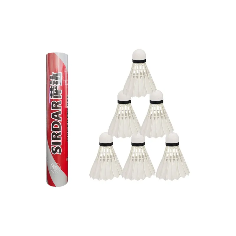 SIRDAR Goose Feather Shuttlecock 12 Pack 6 Pack Goose Feather Shuttlecocks-0