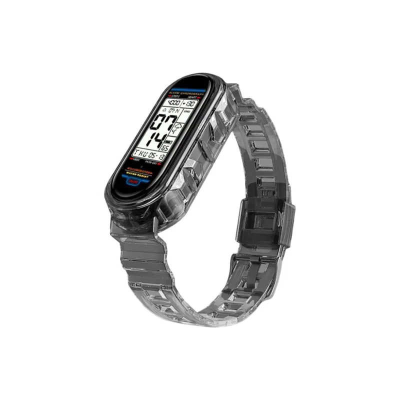 Yu Qing Compatibility Xiaomi Smart Band 9/8/7 All NFC Version 3456 Smart Silicone Wristband Watch Bands 245mm Unisex-4