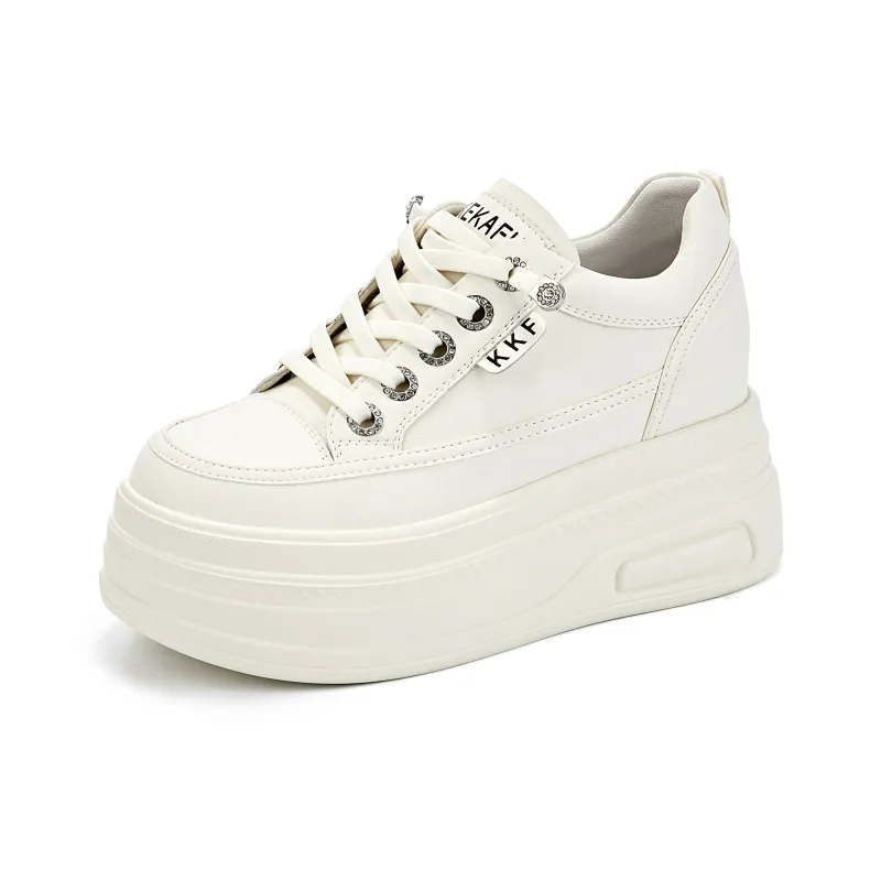 KEKAFU Cushioning Support Height Increasing Low-Top Casual Shoes Women's-1