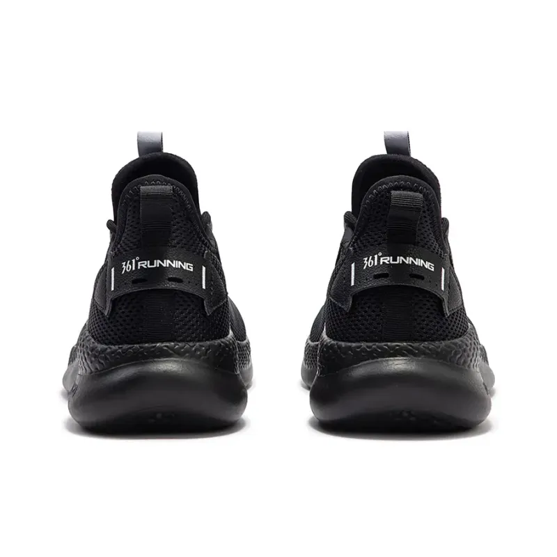 361° Breathable Low Top Casual Running Shoes Men's Obsidian Black-3