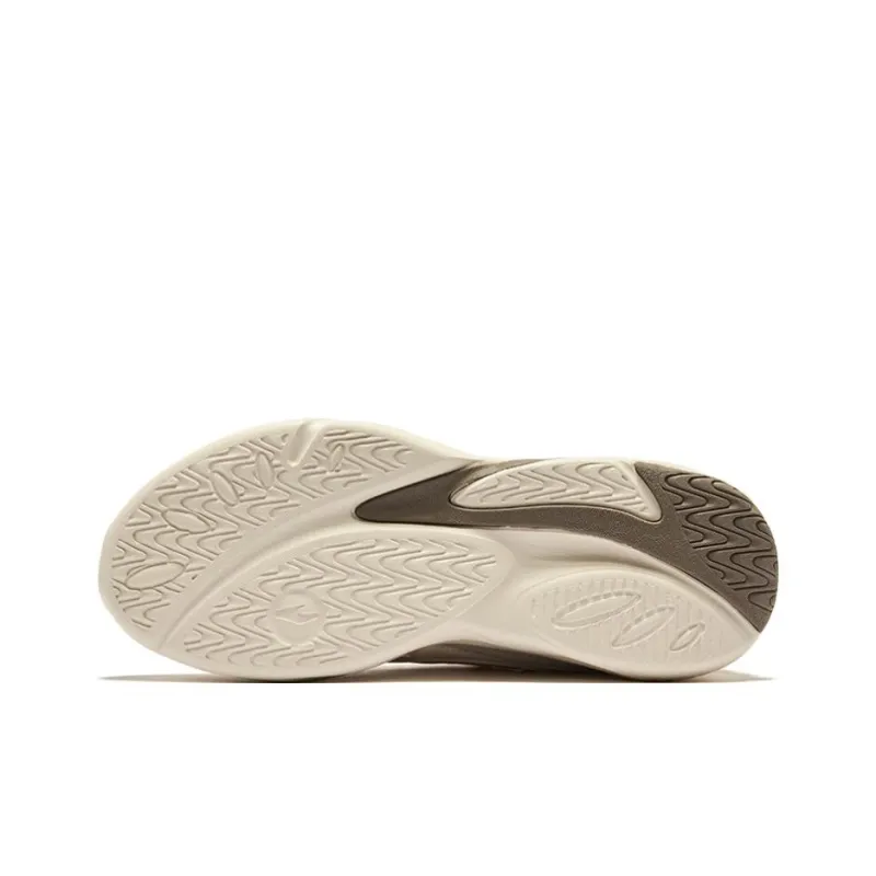 Erke Kirin 3.0 Non-slip Lightweight Low-Top Casual Shoes Women's Egg Milk Gray Light Linen-4