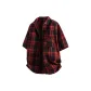 Black Red Plaid (Short-Sleeved)