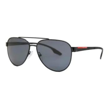 PRADA Metal Aviator Sunglasses Men's Black