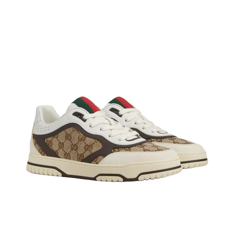 GUCCI Re Web Sneaker 'GG Canvas Beige Ebony'-2
