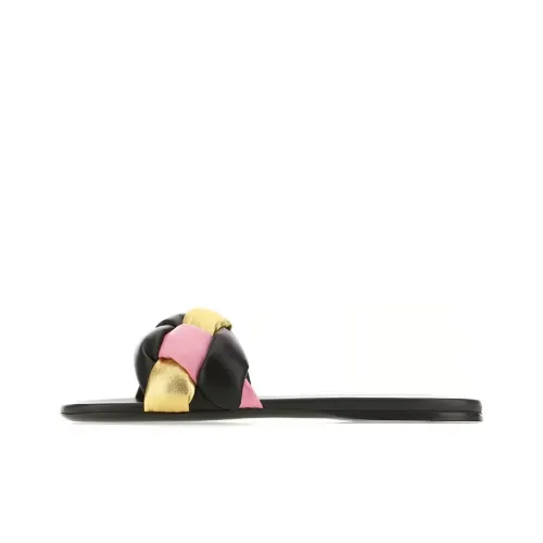 MIU MIU Flip-flops Women's Black/Pink/Yellow