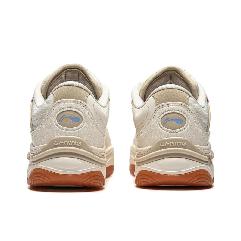 LiNing Future Flow Cushioning Support Wear-Resistant Slip-Resistant Low-Top Casual Shoes Women's Beige Umber-5