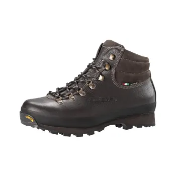 Zamberlan Anti-Slip Wear-Resistant Mid-Top Trekking Shoes Men's Brown
